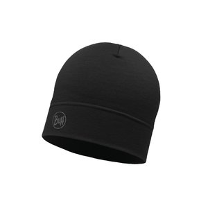 Buff Wool Hat Midweight - solid black