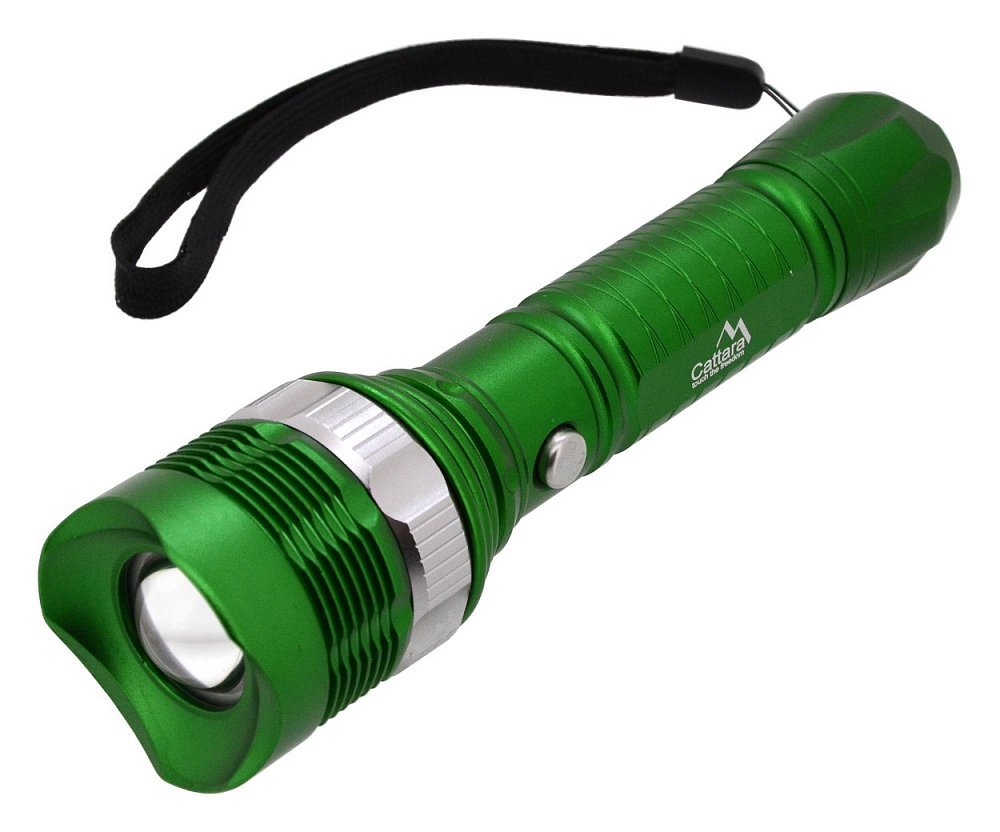 Cattara ruční svítilna LED 3 Zoom green
