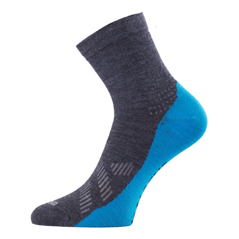Lasting FWT 885 merino ponožky šedá/modrá