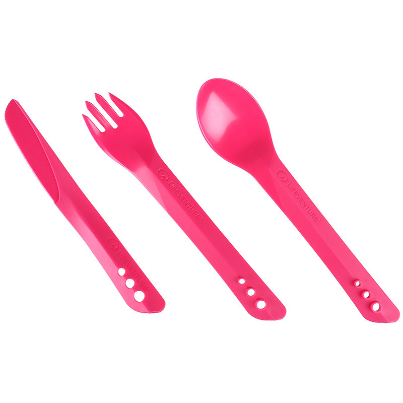 Lifeventure Ellipse Cutlery pink