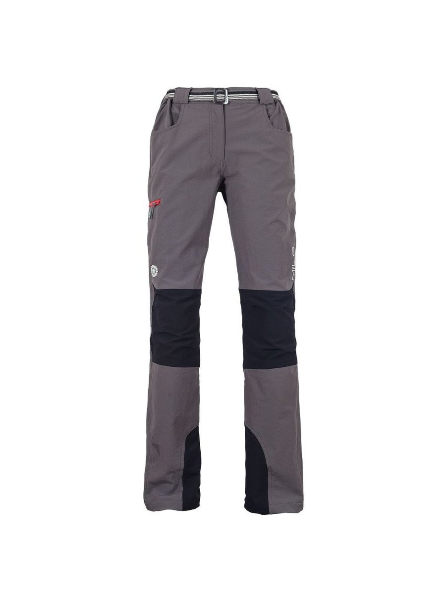 Milo Tacul Lady dámské turistické kalhoty grey/black/red zip