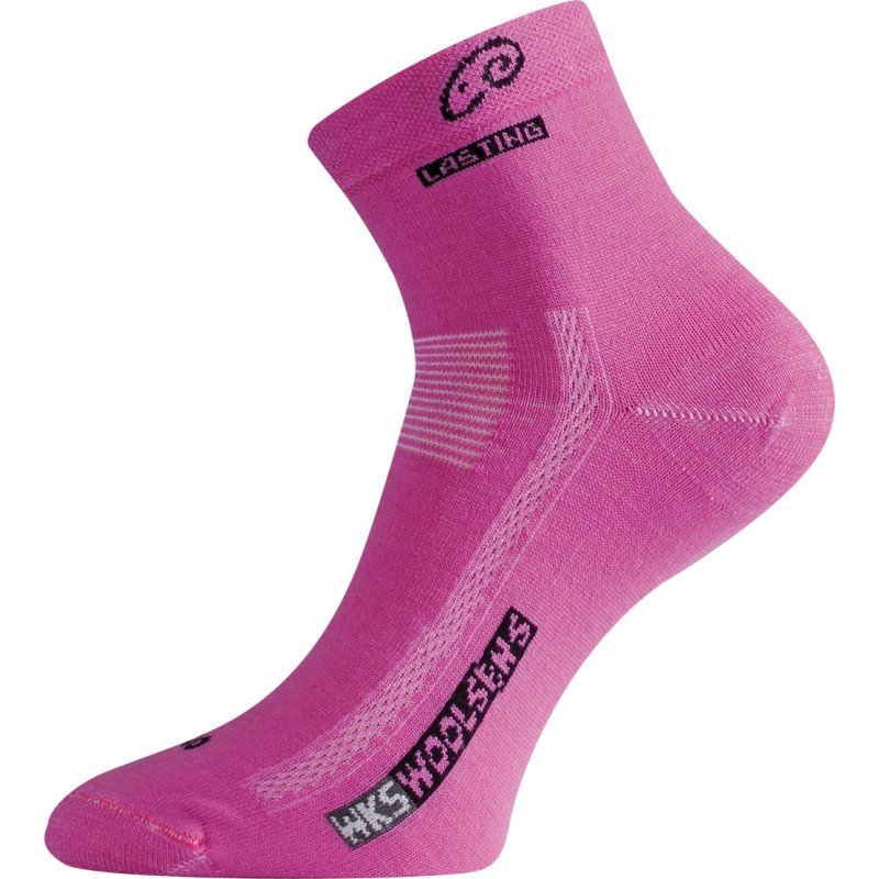 Lasting WKS 499 merino ponožky růžová