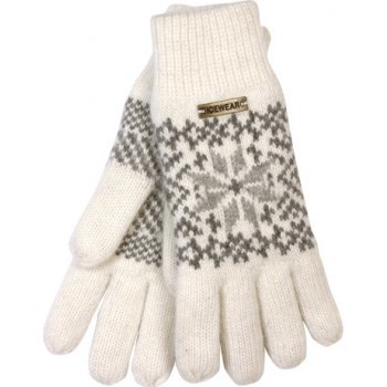 NORwear Angora pletené rukavice bílé