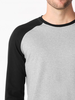 CityZen FARGO pánské tričko s dlouhým rukávem šedá melanž/černá