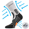 VoXX Ronin kompresní ponožky světle šedá