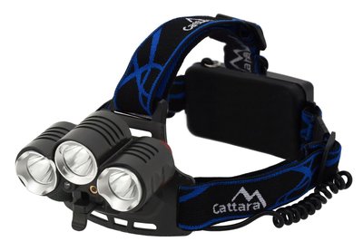 Cattara čelovka LED 400 lm (1x XM-L+2x XP-E)