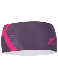 Attiq Thermo Vertical běžecká čelenka černá/růžová