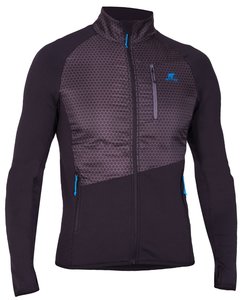 Attiq Vertical pánská hybridní mikina black
