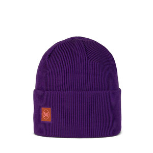 Buff Crossknit Beanie purple