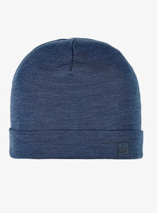 Buff Wool Hat Heavyweight Loose - solid indigo