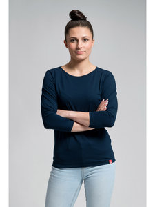 CityZen bavlněné dámské tričko s 3/4 rukávem proti pocení navy