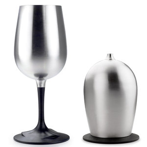 GSI Outdoors Glacier Stainless Nesting Wine Glass