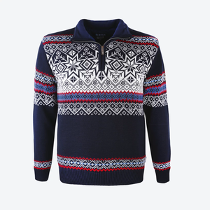 Kama 3371 Windstopper merino svetr modrá