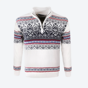 Kama 3371 Windstopper merino svetr bílá