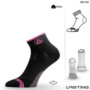 Lasting sportovní ponožky ABD 948 černá/růžová