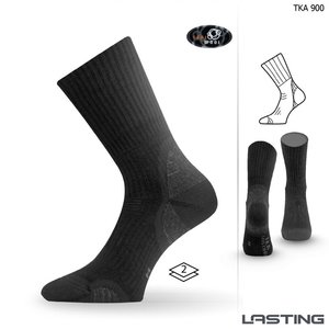 Lasting TKA 900 vlněné ponožky černá