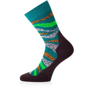 Lasting WLF 667 merino ponožky zelená