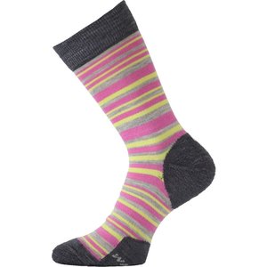 Lasting ponožky Merino WWL 504 šedá/růžová